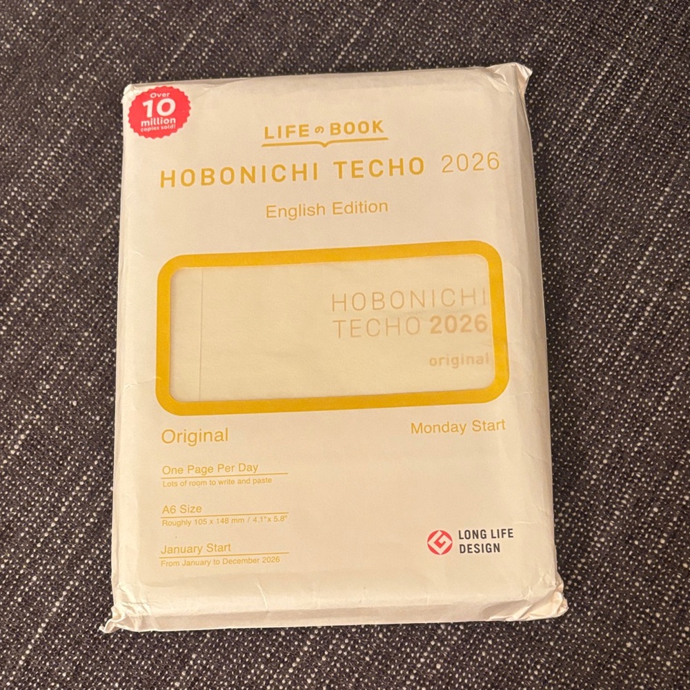 Hobonichi Techo 2026 Planner - English Edition, Cream